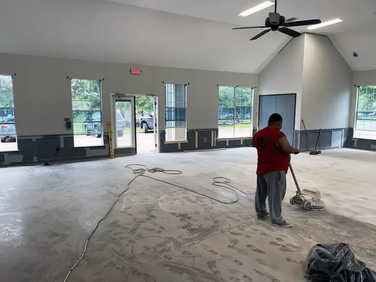 mixed use building remodeling, floor sanding in DFW Texas