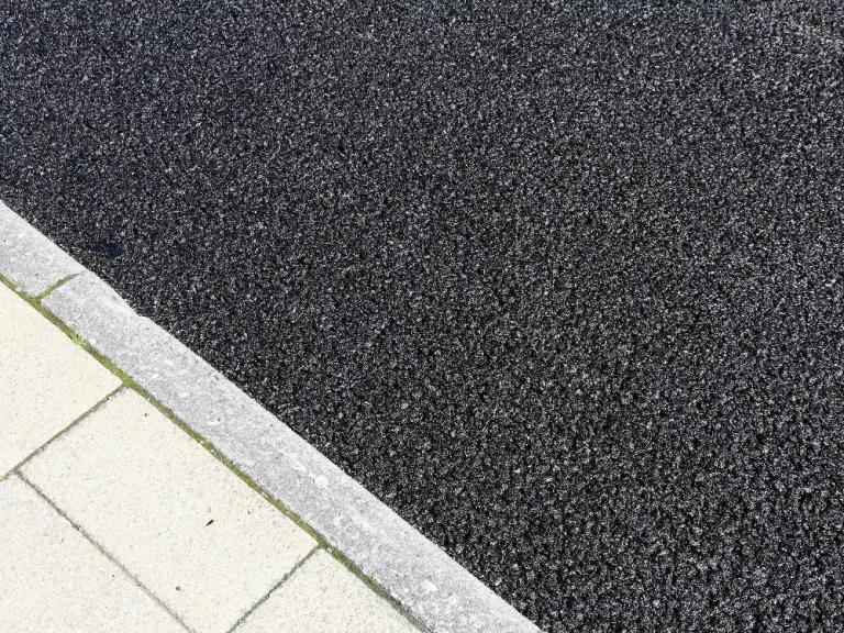 asphalt resurfacing up close