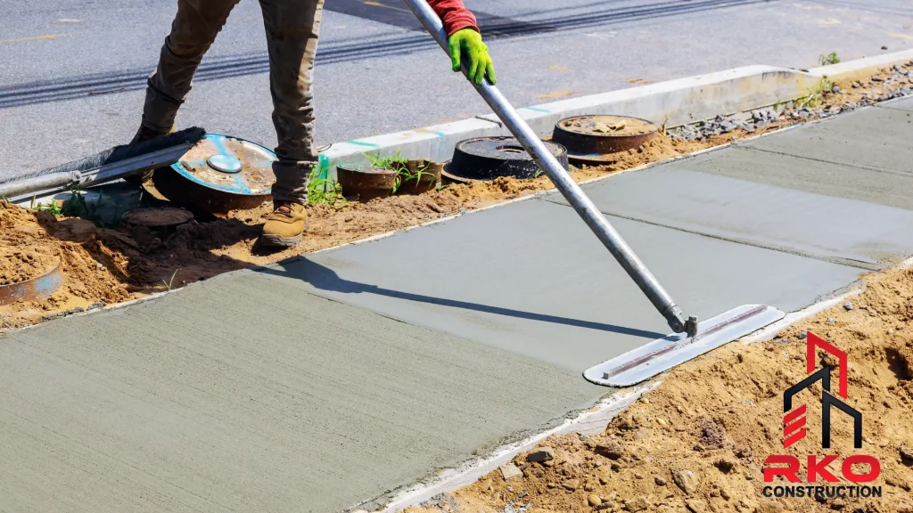 Concrete services including sidewalk install in Dallas TX